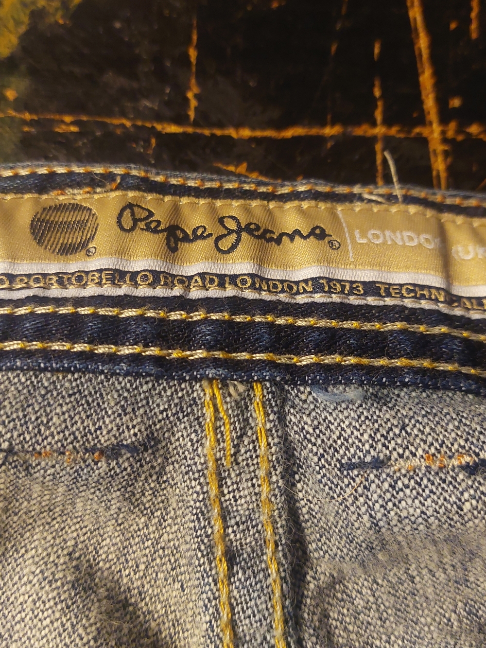 Pepe Jeans Dark Blue Ben Baggy Fit Men's Jeans 42x32 New Skater Y2K Vintage - Picture 10 of 11
